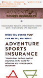 Mobile Screenshot of adventuresportsinsurance.com