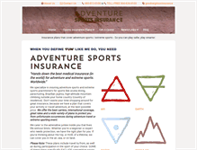 Tablet Screenshot of adventuresportsinsurance.com